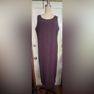 Vintage 90s Deep Purple Maxi Dress